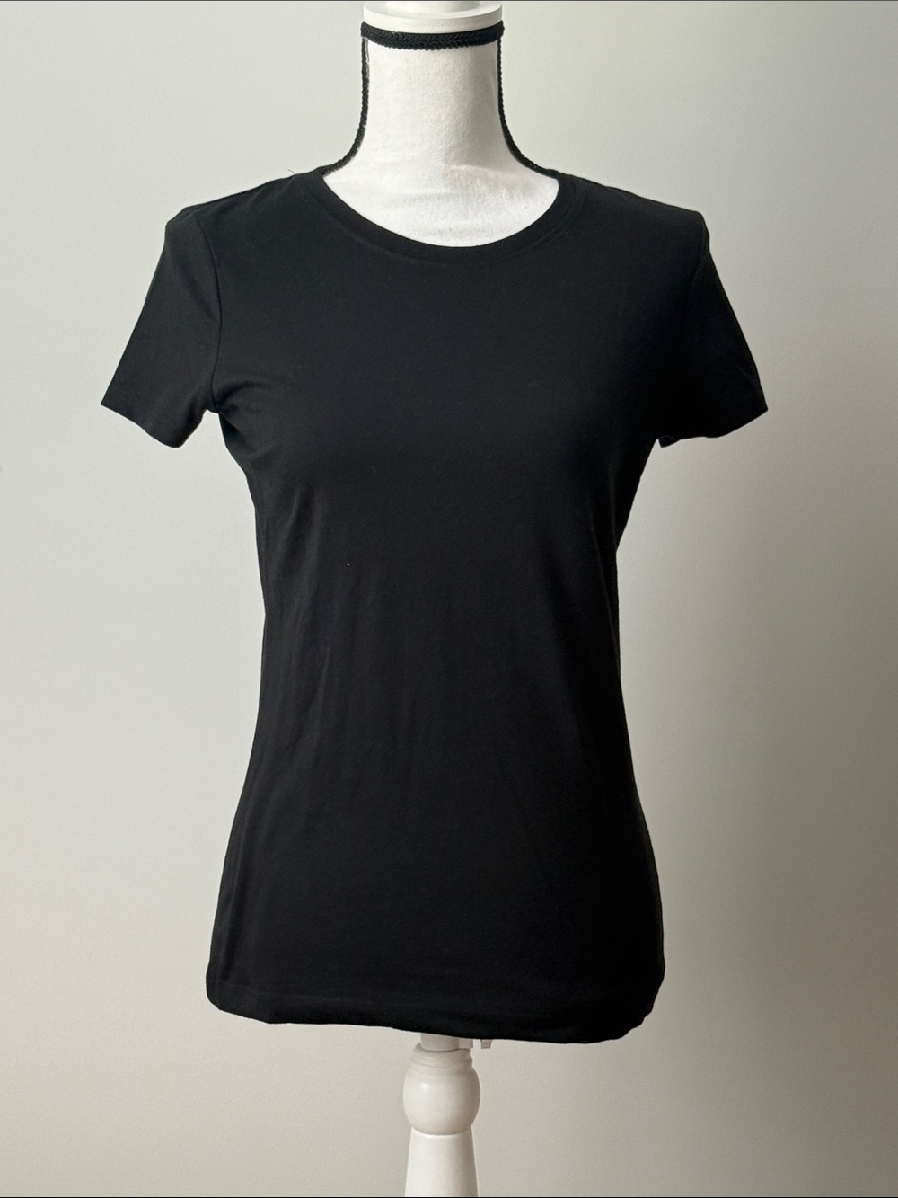 Cherokee Girls Classic Black Short Sleeve Crewneck Tee